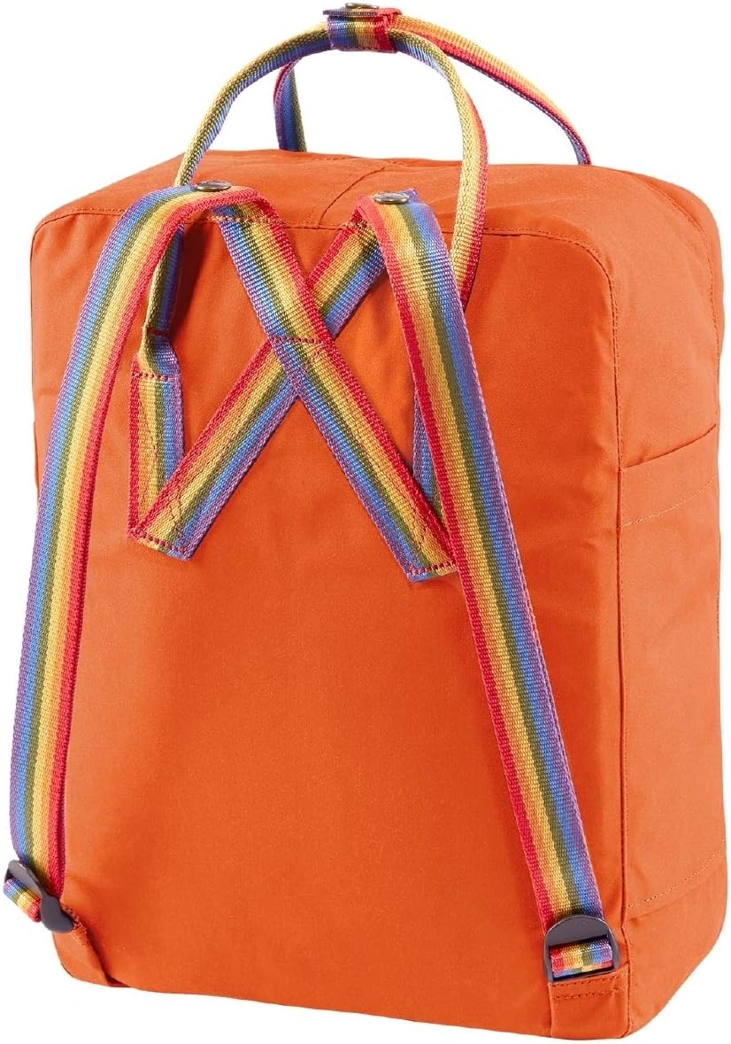 Fjallraven Fjällräven F23620 Kånken Rucksack, Burnt Orange-Rainbow-Muster, 27x13x38cm
