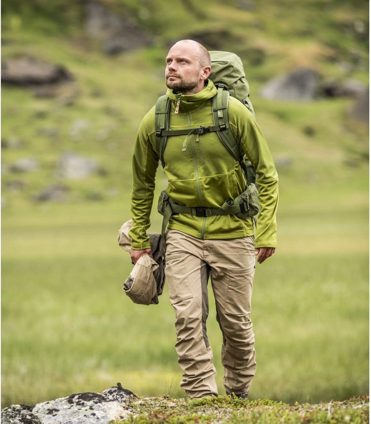 Fjällräven Herren Abisko Trail Fleece Jacke Fleecejacke Fleecepullover