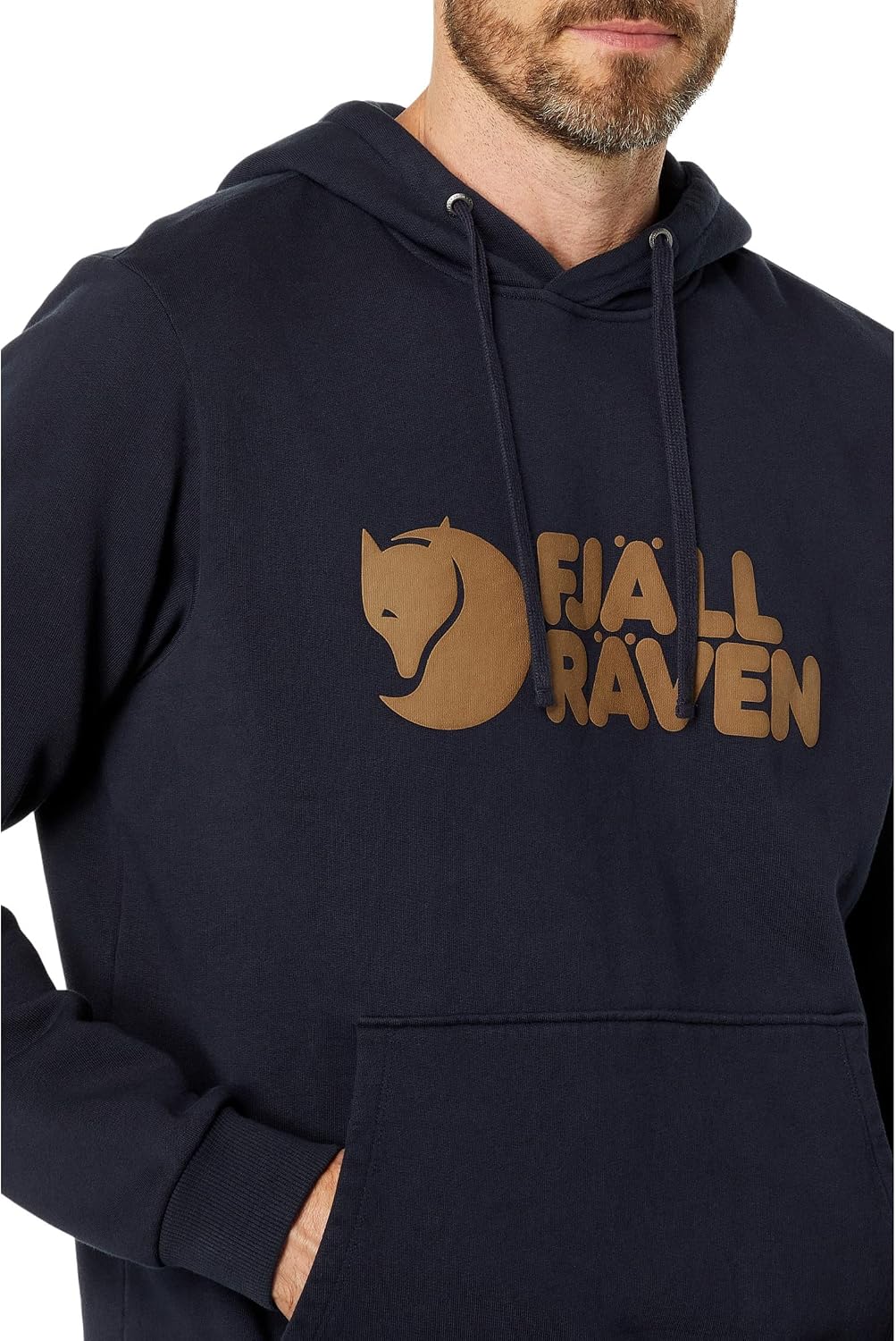 Fjällräven Herren Logo Hoodie Pullover Sweatshirt Kapuzenpullover